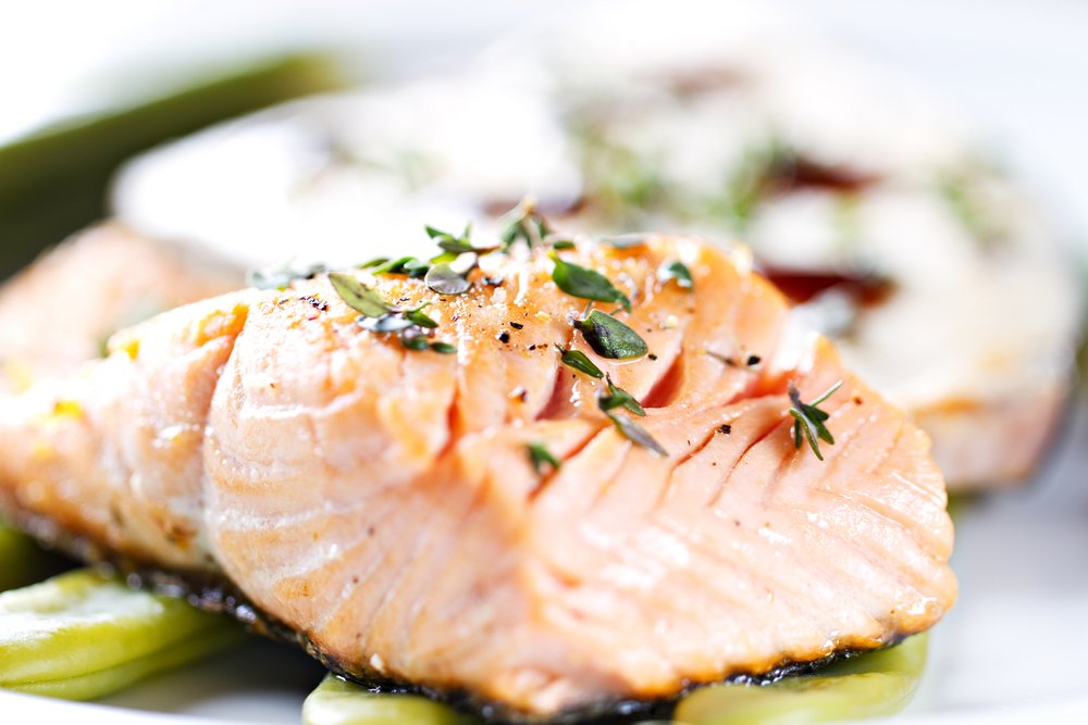 Fish Cooked Salmon, Food, Tableware, Ingredient, Recipe, Cuisine, Dish