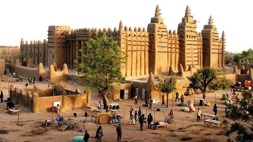 Timbuktu Empire Of Mali, Building, Sky, Plant