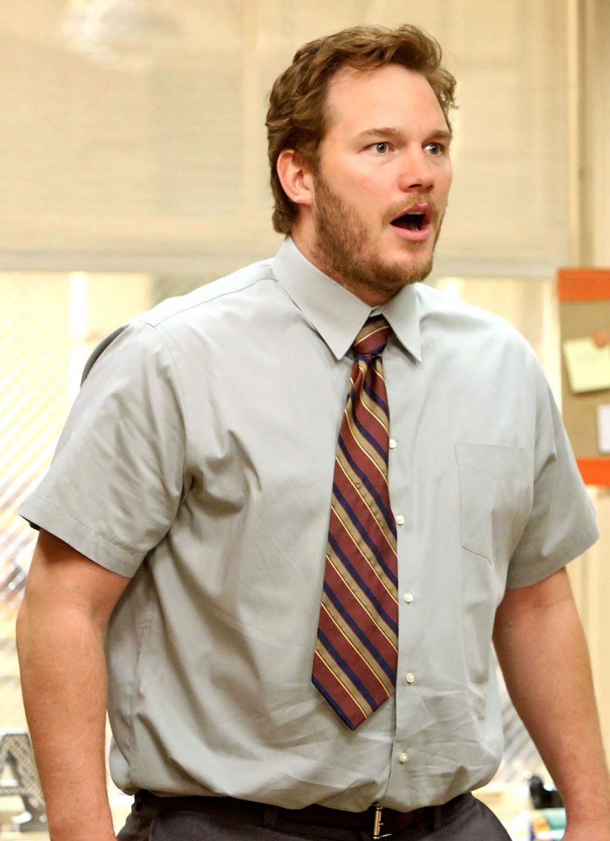 Chris Pratt Parks And Rec Season 1, Dress shirt, Tie, Sleeve