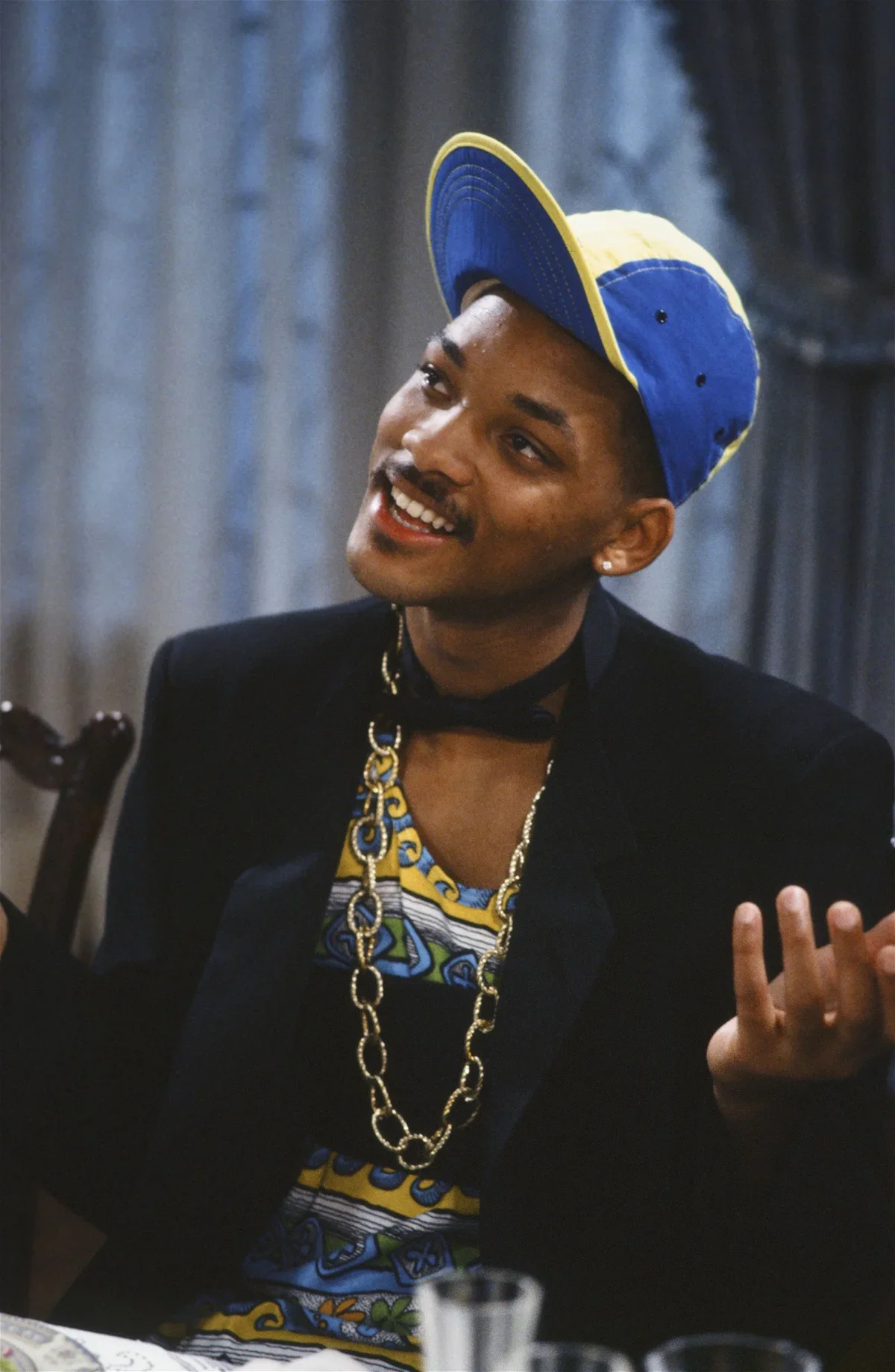 Will Smith Aesthetic, Smile, Microphone, Human, Cap, Gesture